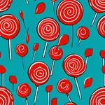 red lollipops image